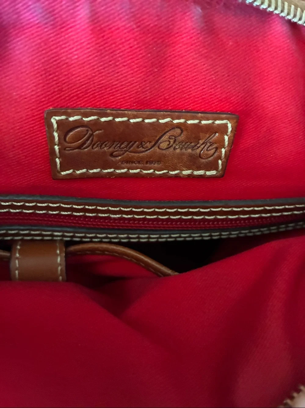 Dooney & Bourke Bag  Caramel Italian Pebbled Leather